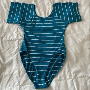 teal bodysuit